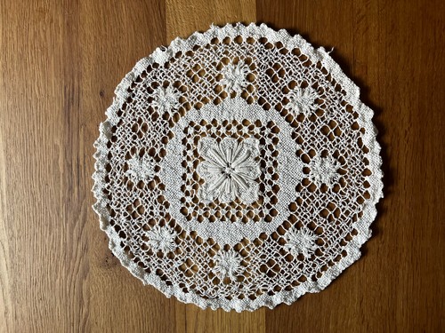Vintage spitzendeckchen creme - spitzendeckchen,