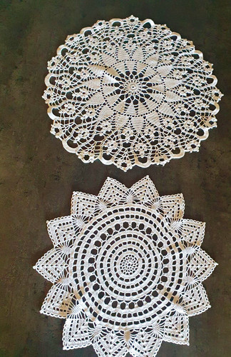 2er set zierdeckchen - set,