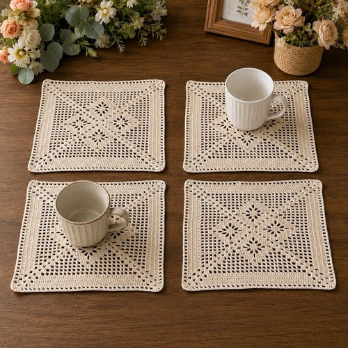 4stück 25x25 vintage - 4stück,