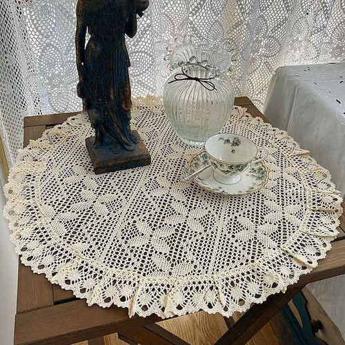60cm vintage rund baumwoll - vintage,
