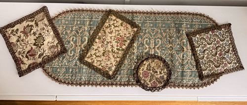 Brokat deckchen tischläufer - brokat,